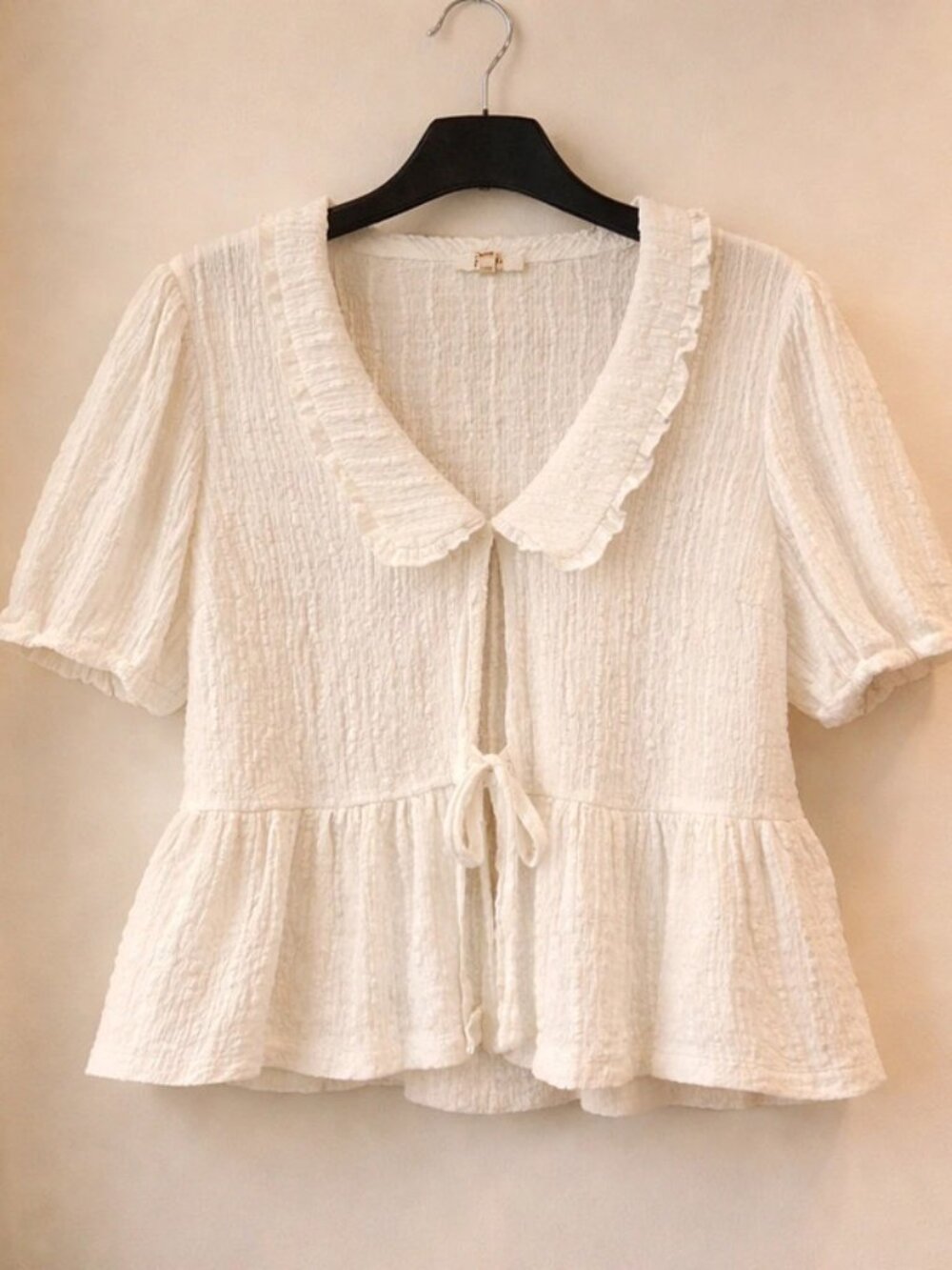 Womens tie front top XL